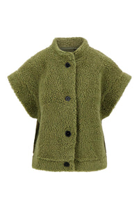 korte teddy gilet