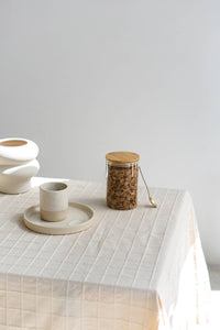 Keramische beker crème - handgemaakt - Cappuccino & koffie en thee