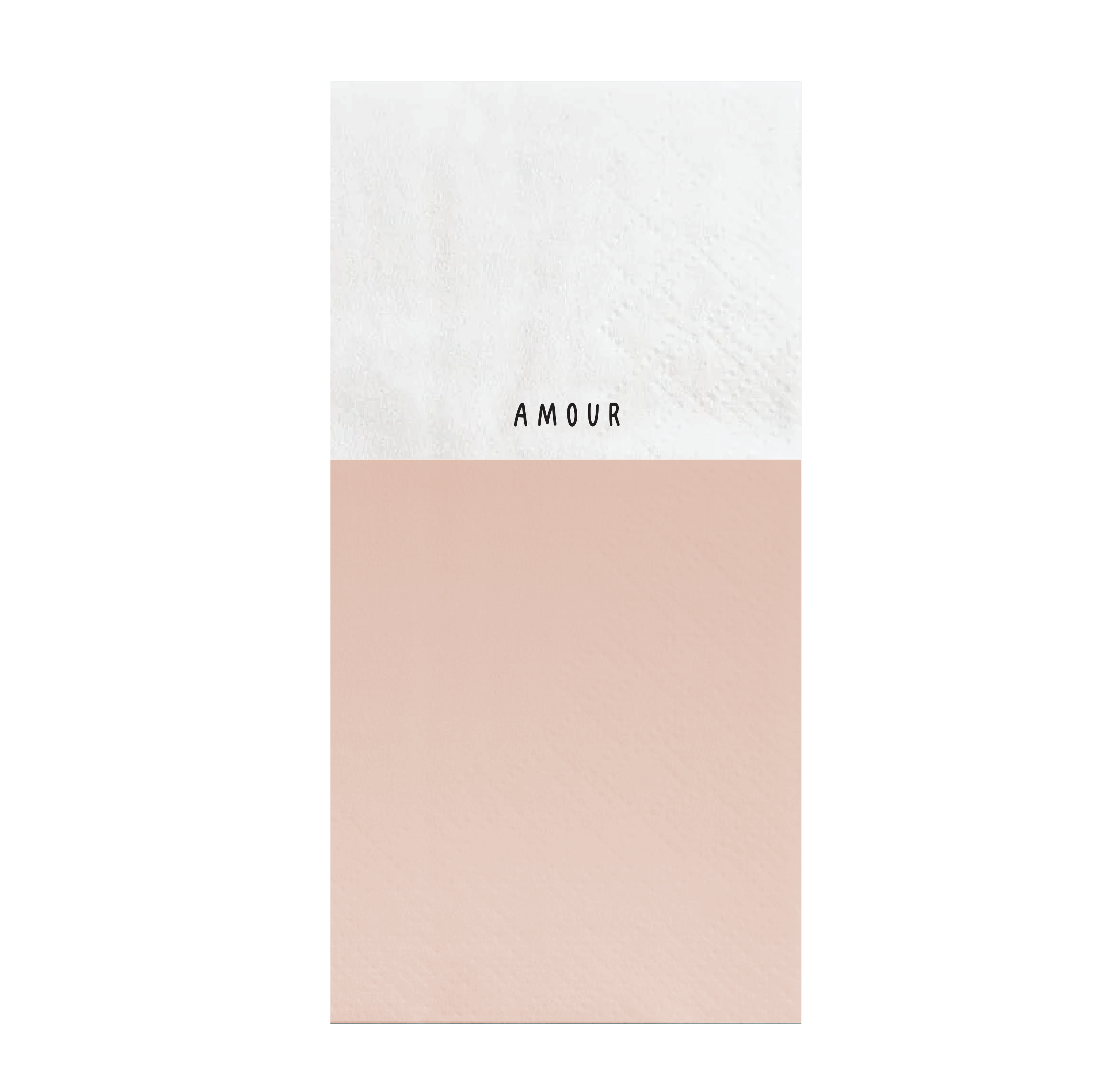 servetten amour 11x20cm wit/roze