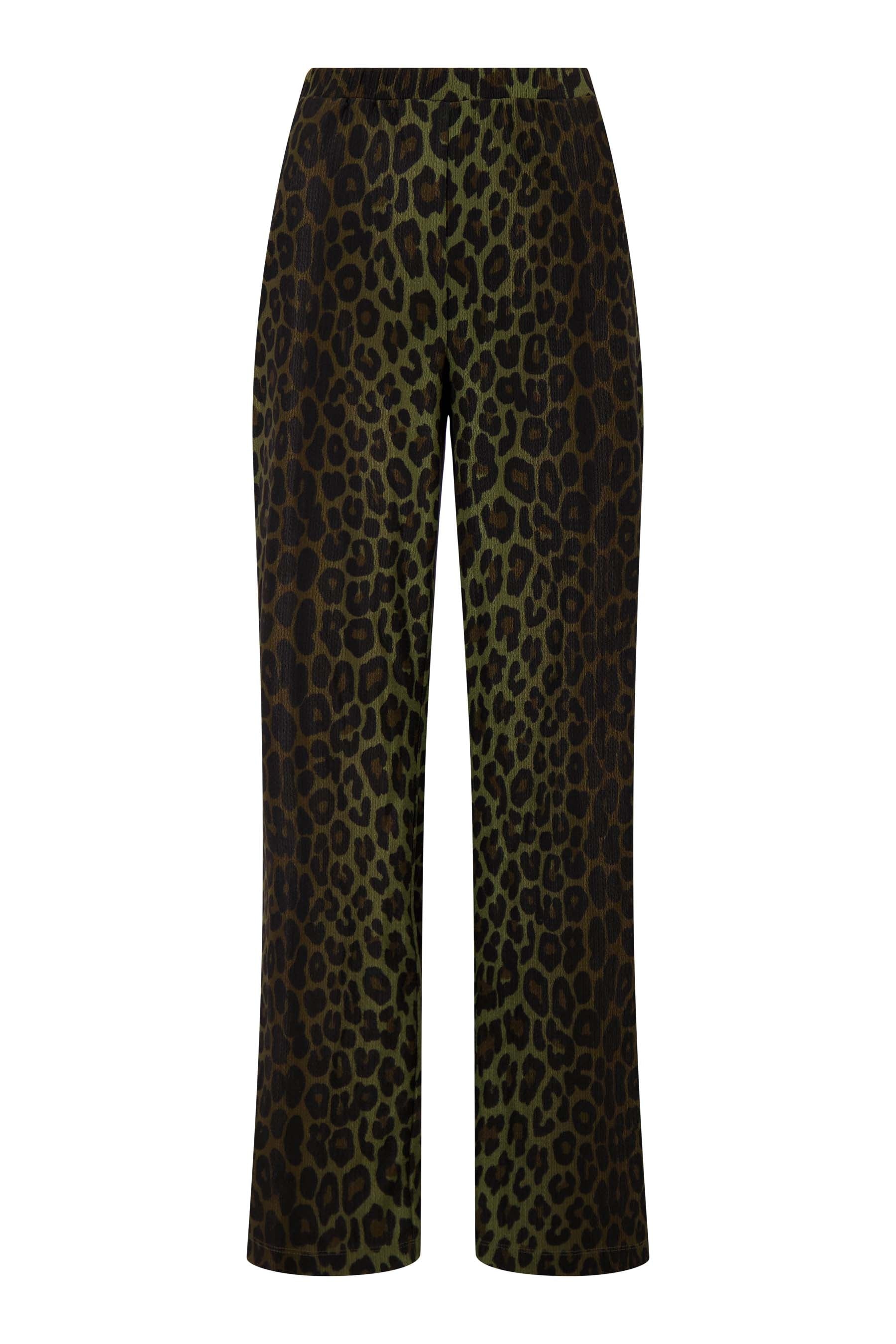 leopard broek crincle