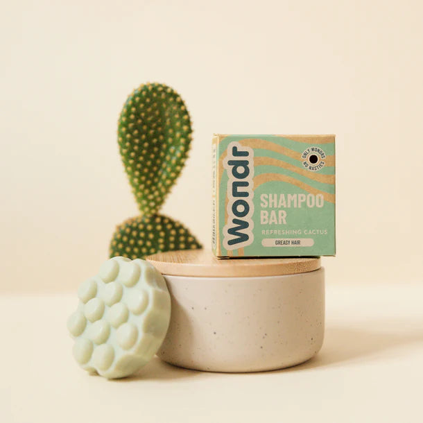 refreshing cactus I shampoo bar